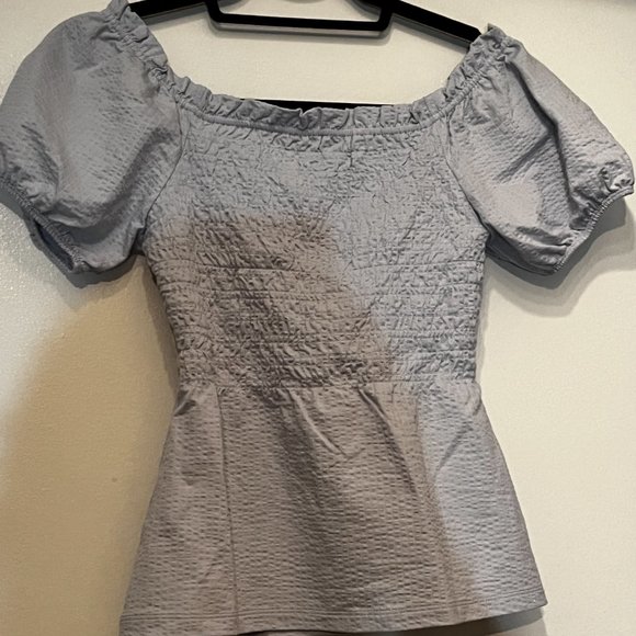 J Crew NWT Light Blue Ruffled Top Size XXS‎ - Picture 10 of 11